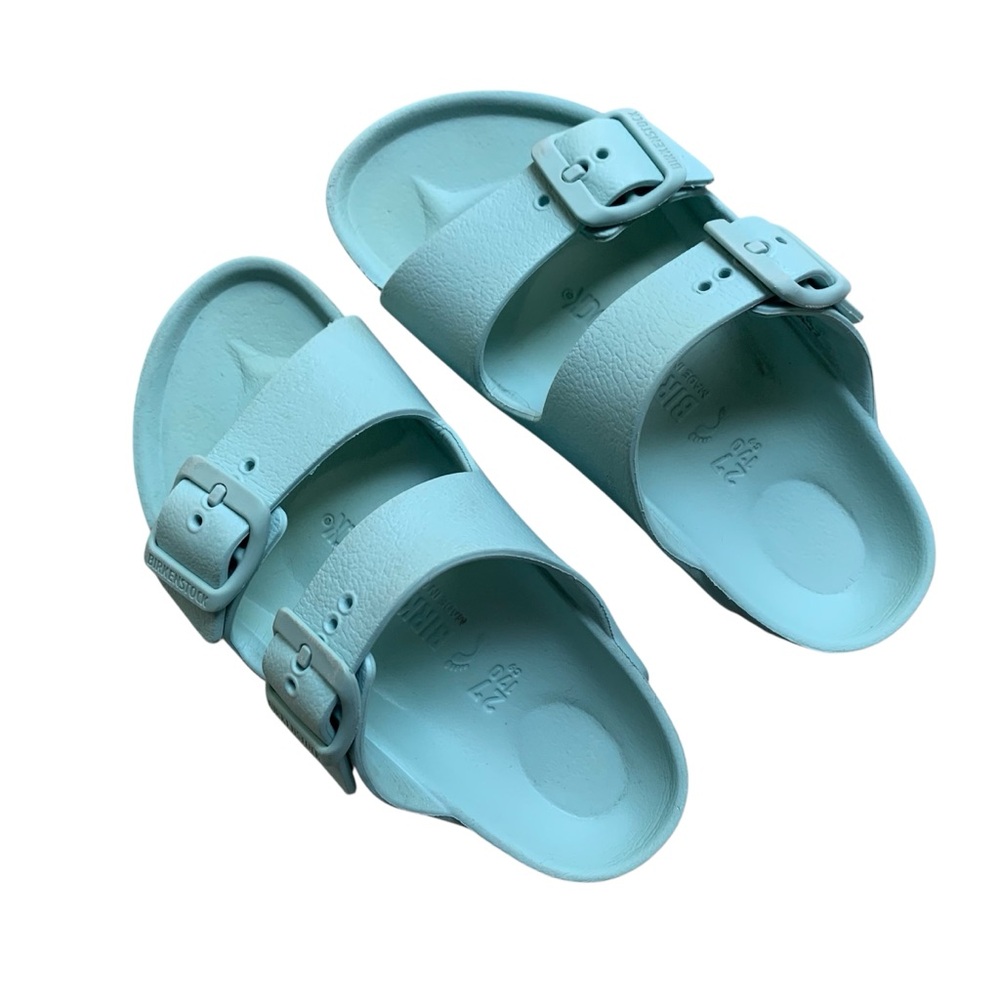 Birkenstock Arizona Toddler Girl Light Blue Double Strap Sandals size 27